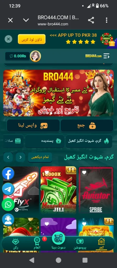 Bro444 Game interface screenshot